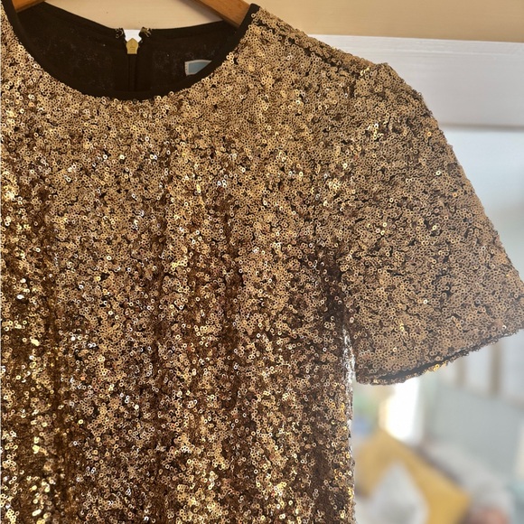 Draper James Collection Gold Sequin Dress - Size 2 - Picture 4 of 5